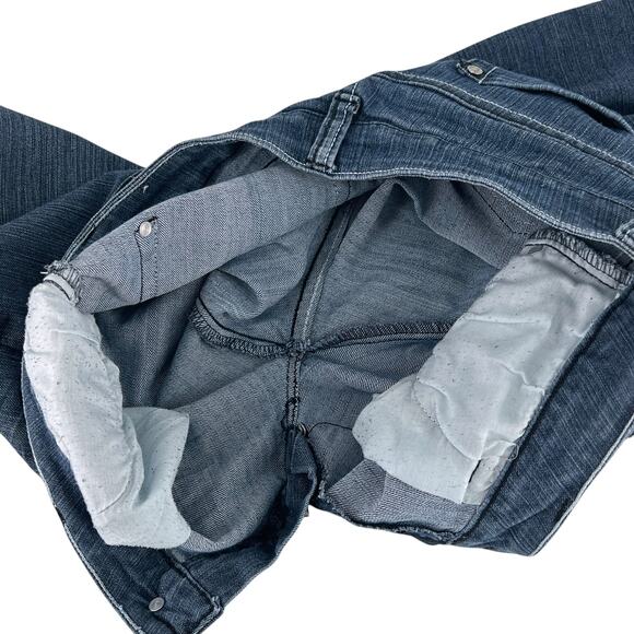 Give Me 5ive Mid Rise Denim Stretch Blue Jeans Bling Back Pocket Juniors Size 13 - Picture 8 of 14